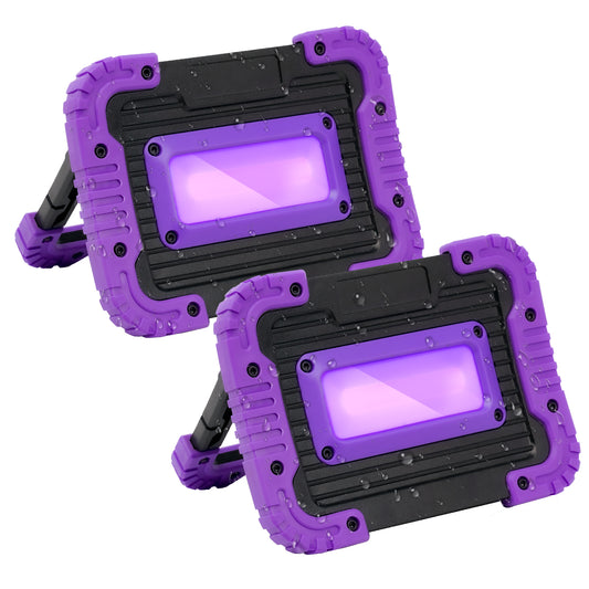 GPRK Rechargeable & Portable Black Lights, 2 Packs