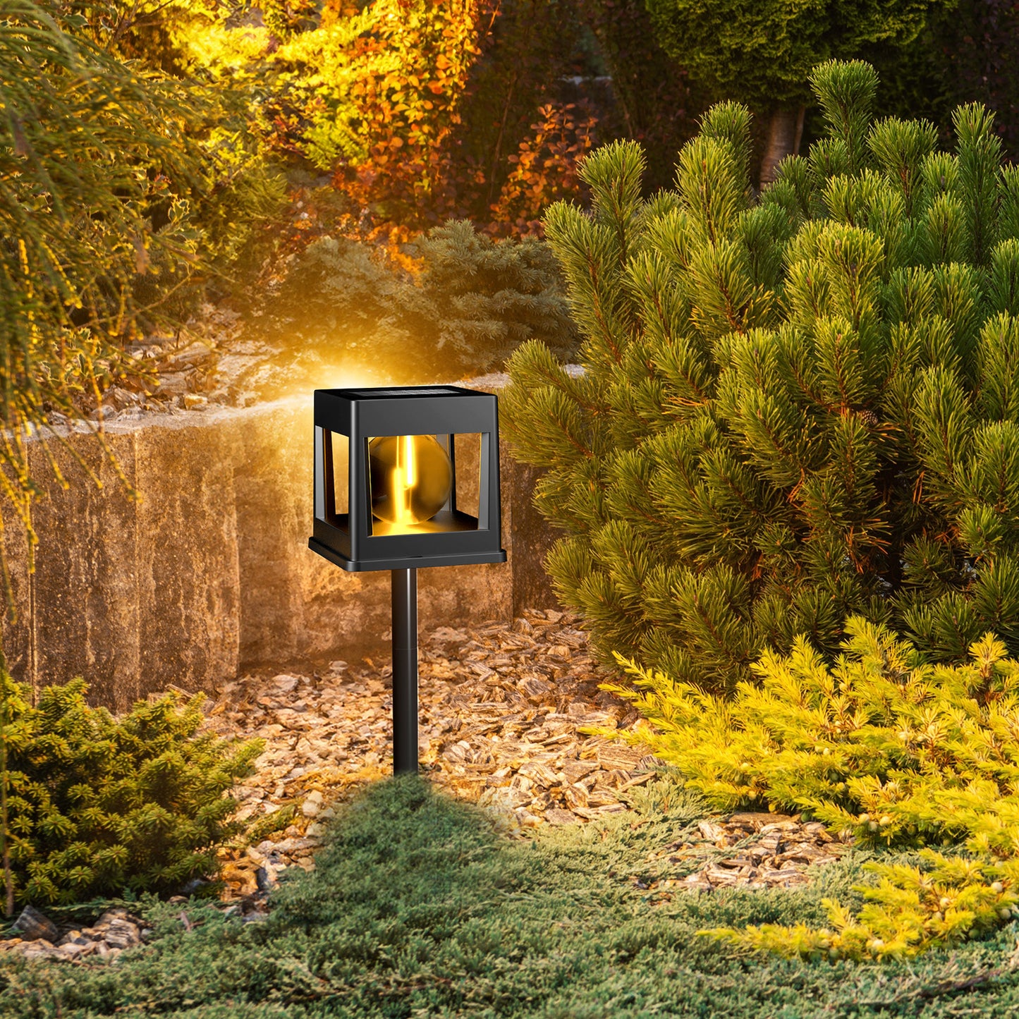 8 Packs Solar Post Lights Outdoor, Solar Powered Fence Post Lights, Lighting Decor for Garden Deck Patio Pathway Walkway. Outside Solar Lights ，4x4, 5x5 or 6x6 Vinyl/Wooden Posts